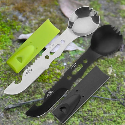 Multi Functional Camping Cookware Spoon Fork