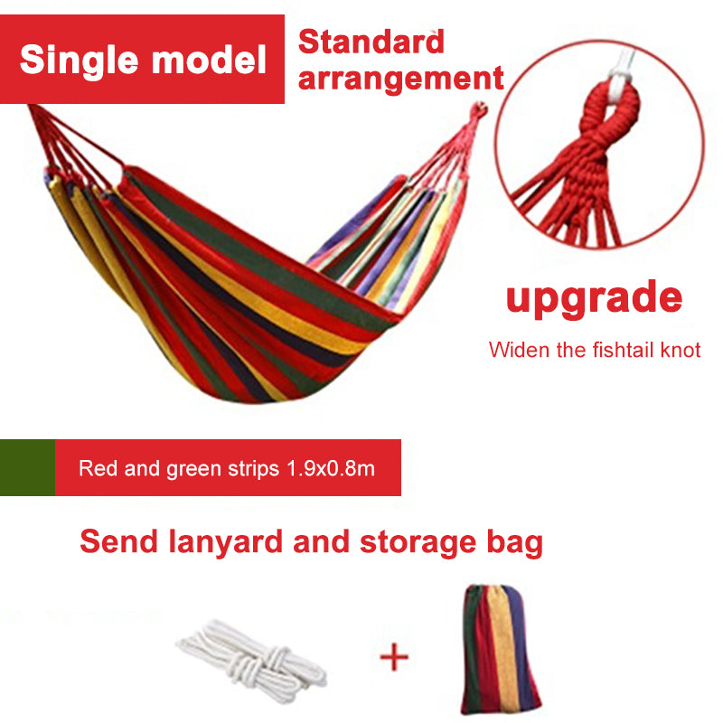 Camping Outdoor Hammock Single Hanging Canvas