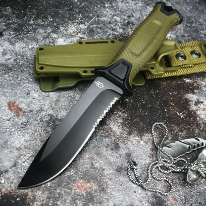 Outdoor Tactical Survival Straight Knife