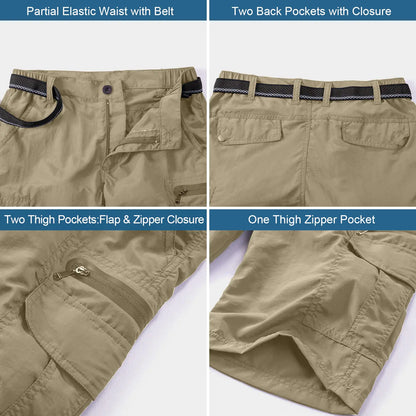 Jessie Kidden Mens Casual Expandable Waist Lightweight Water Resistant Quick Dry Shorts 32 Khaki