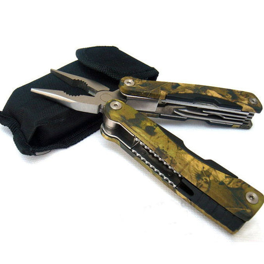 EDC Pocket Multi-Tool Pliers with Multi-Knife Hook & Saw Blade