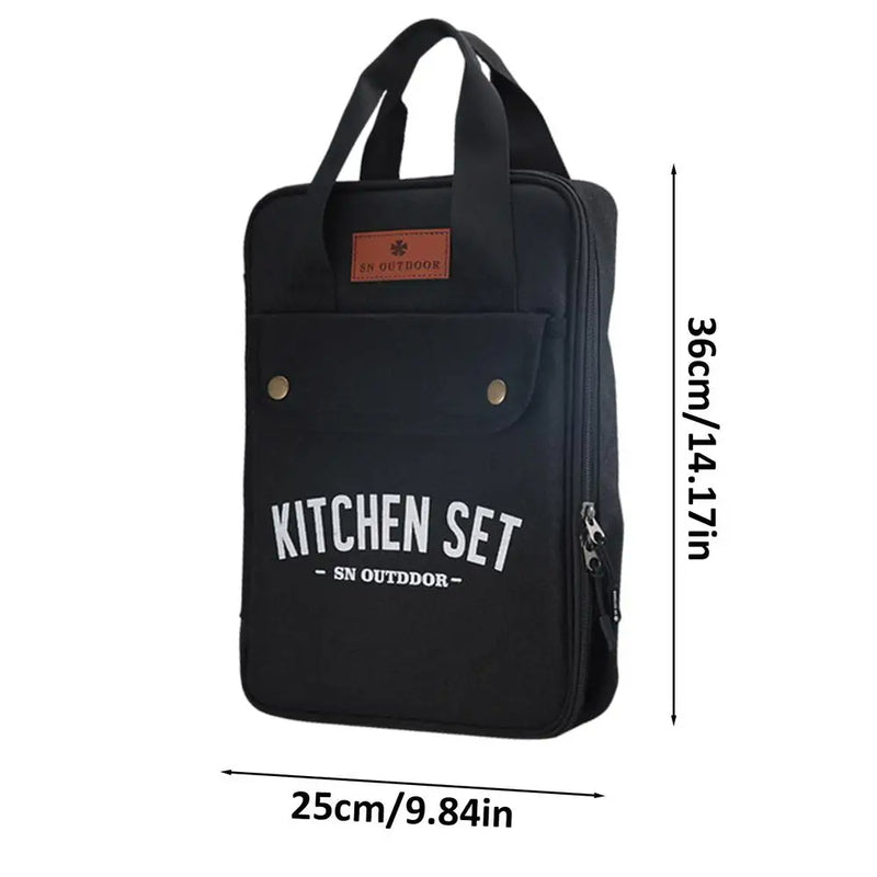 Camping Kitchen Set 8pcs Organizer Storage Bag