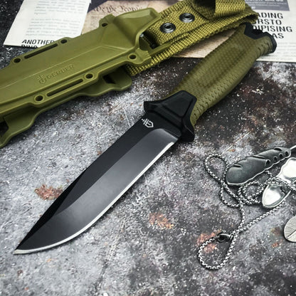 Outdoor Tactical Survival Straight Knife