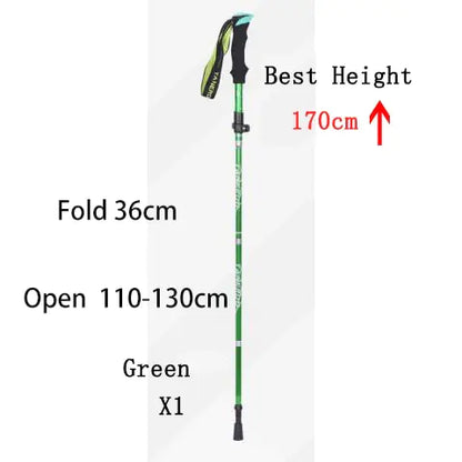 Outdoor Folding Pole Walking Hiking Stick