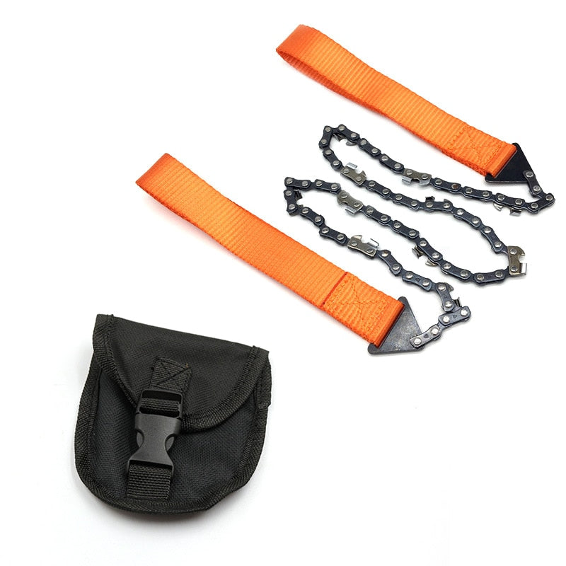 Portable Pocket Emergency Hand Chainsaw with Nylon Bag