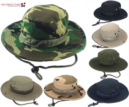 Boonie Bucket Hats Fishing Hunting Wide Brim Mesh