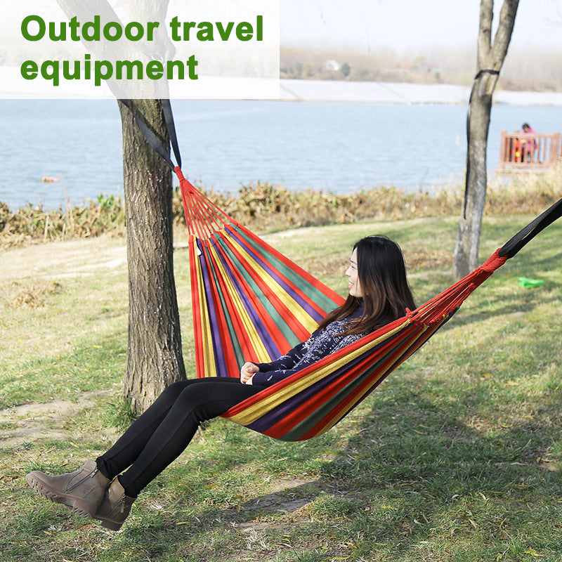 Camping Outdoor Hammock Single Hanging Canvas