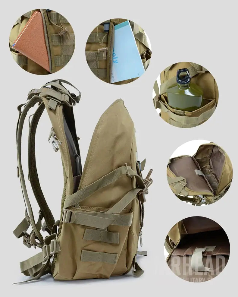 Military Backpack Waterproof Hiking Survival Reflective Bag