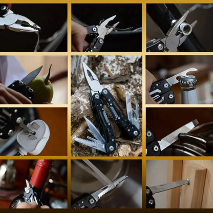 Stainless Steel Multi-Tool Pocket Knife Pliers