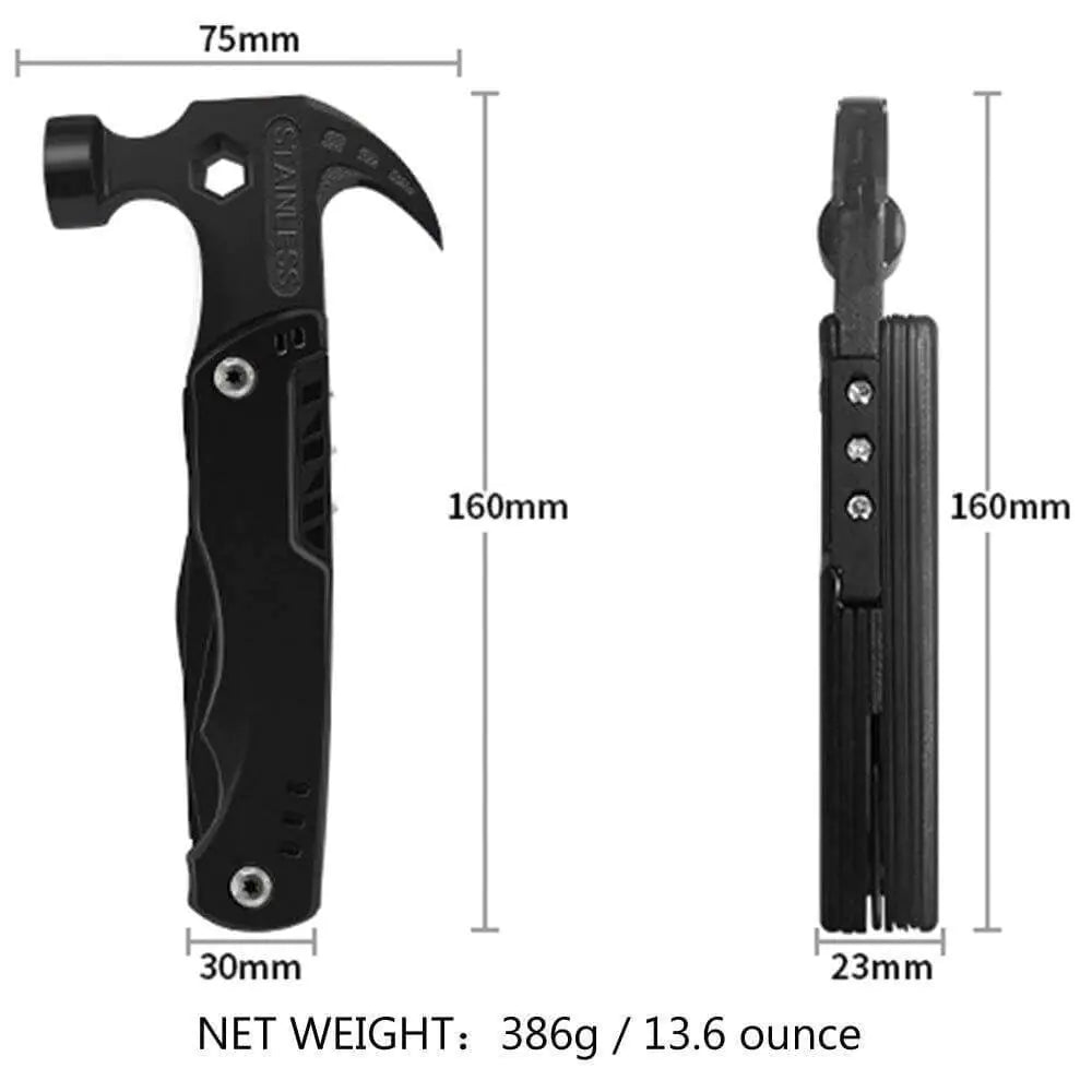 Multi Functional Survival Hammer Stainless Steel