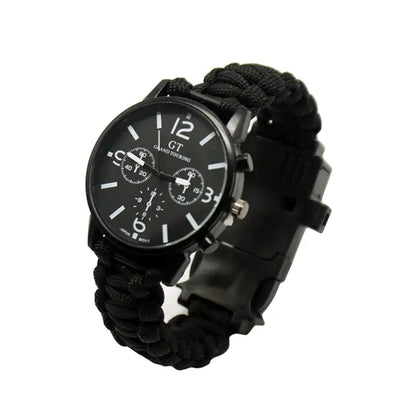 Outdoor Multi function Camping Survival Watch With LED Light