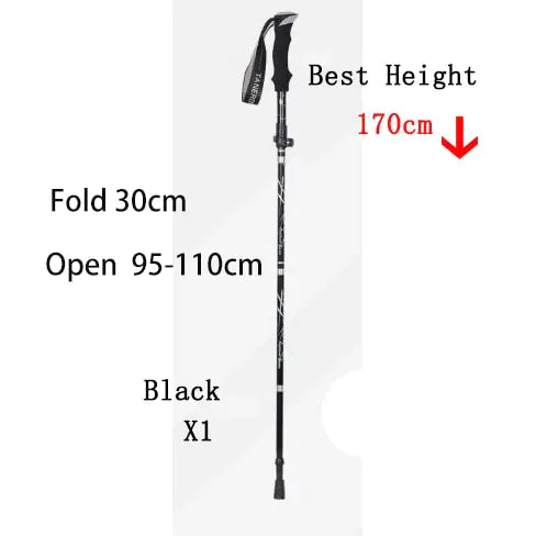 Outdoor Folding Pole Walking Hiking Stick