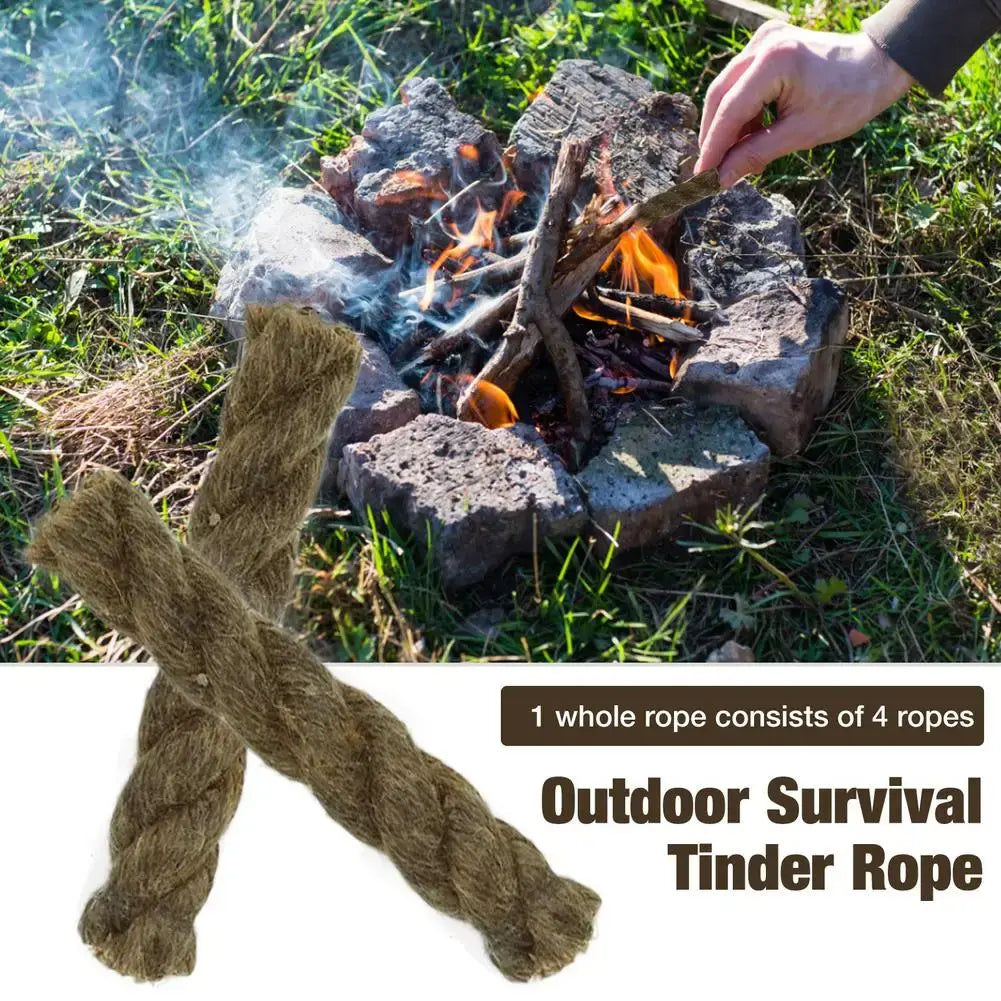 Tinder Rope Survival Fire Starter Waterproof Wax