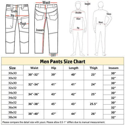 CARWORNIC Gear Men's Hiking Tactical Pants - Cargo