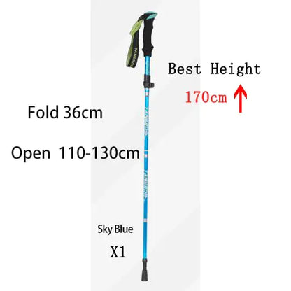 Outdoor Folding Pole Walking Hiking Stick