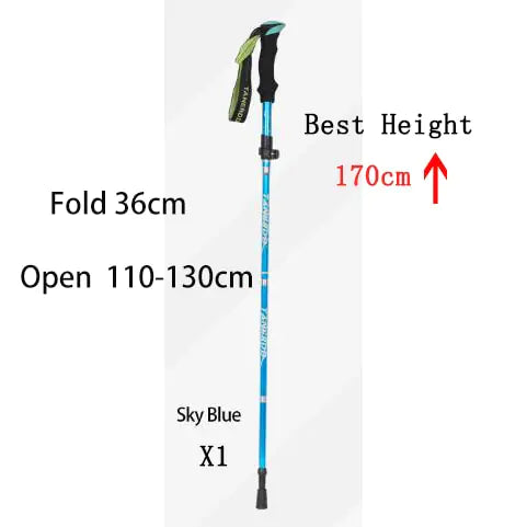 Outdoor Folding Pole Walking Hiking Stick