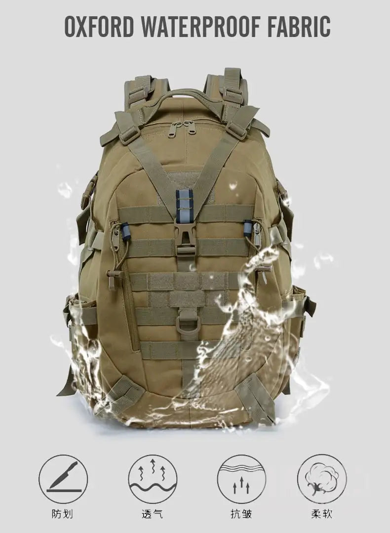 Military Backpack Waterproof Hiking Survival Reflective Bag