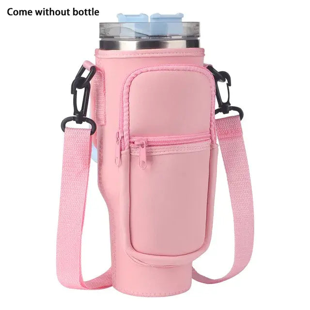 Portable Water Bottle Carrier Bag With Adjustable Strap