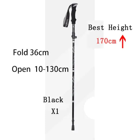 Outdoor Folding Pole Walking Hiking Stick