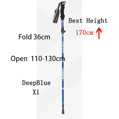 Outdoor Folding Pole Walking Hiking Stick