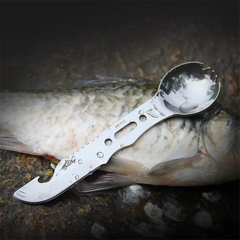 Multi Functional Camping Cookware Spoon Fork