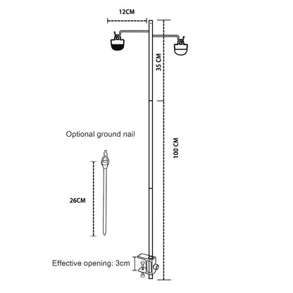 Outdoor Portable Camping Lamp Holder