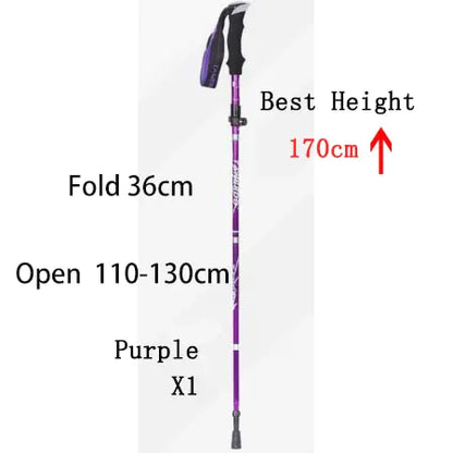 Outdoor Folding Pole Walking Hiking Stick