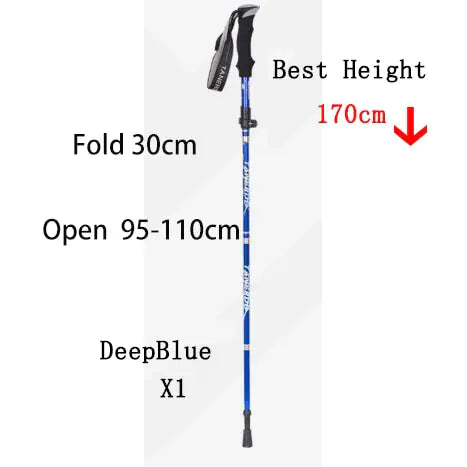 Outdoor Folding Pole Walking Hiking Stick