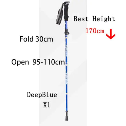 Outdoor Folding Pole Walking Hiking Stick