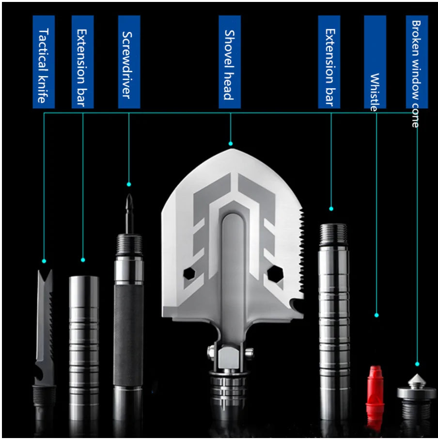 Multi Functional Folding Military Spade Shovel